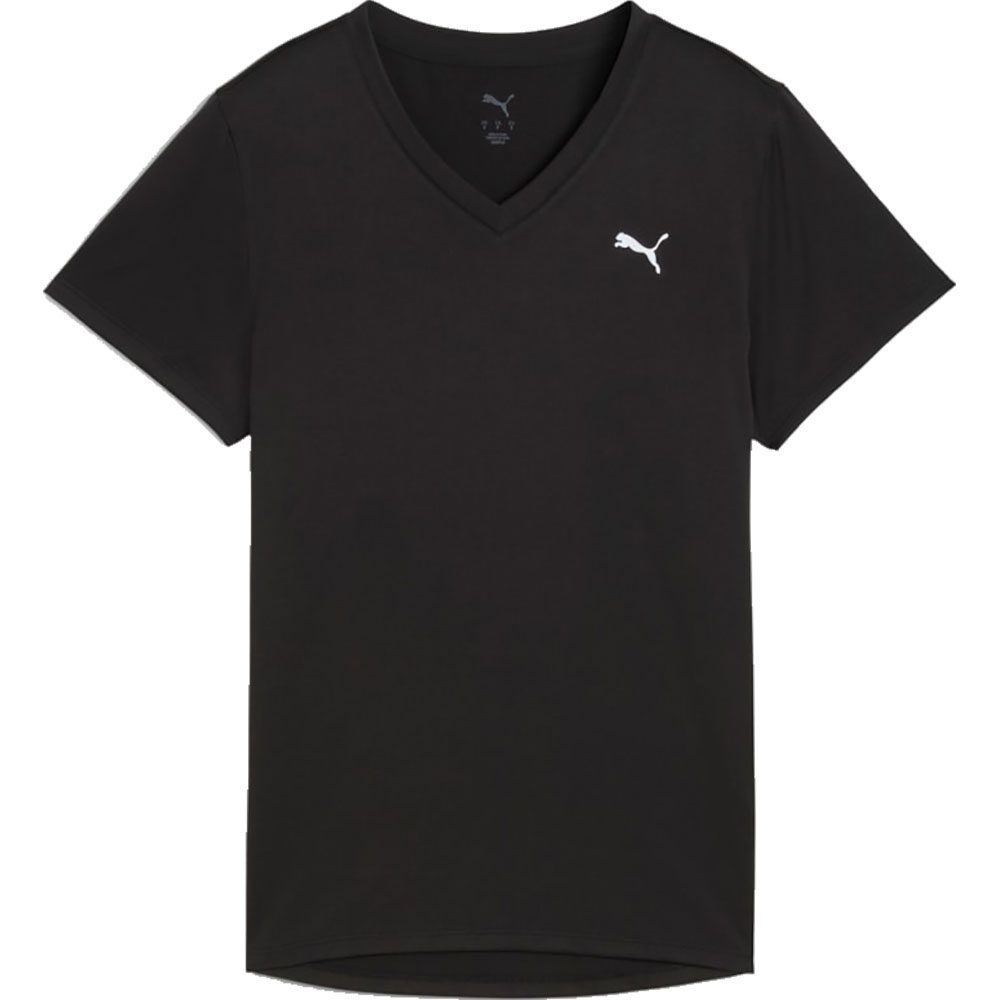 Puma Tad Essential V-Neck Tee Damen puma black