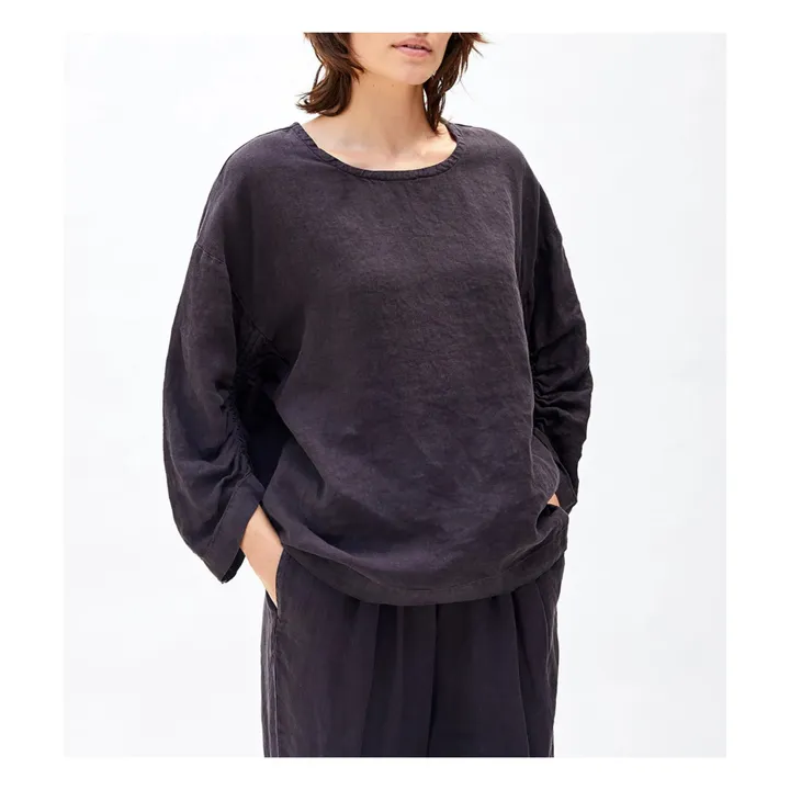 Black Crane Top Xiao Lin | Noir