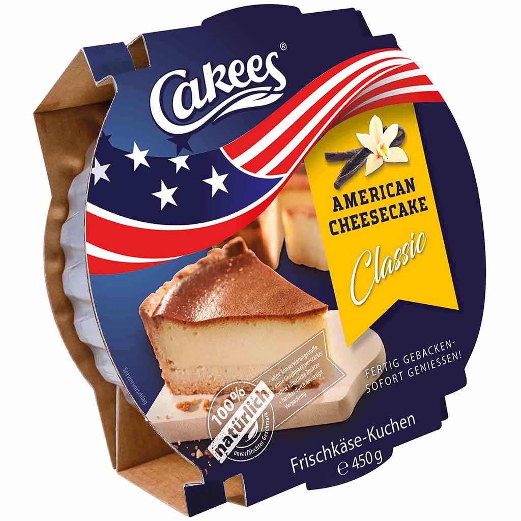 Cakees American Cheesecake Classic Kuchen 450g MHD:1.7.25