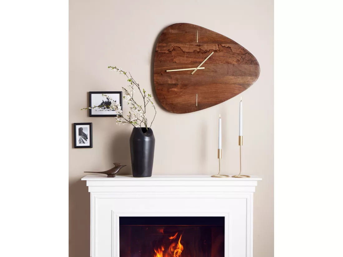 Horloge murale LOKTAK 71 cm Bois Marron foncé