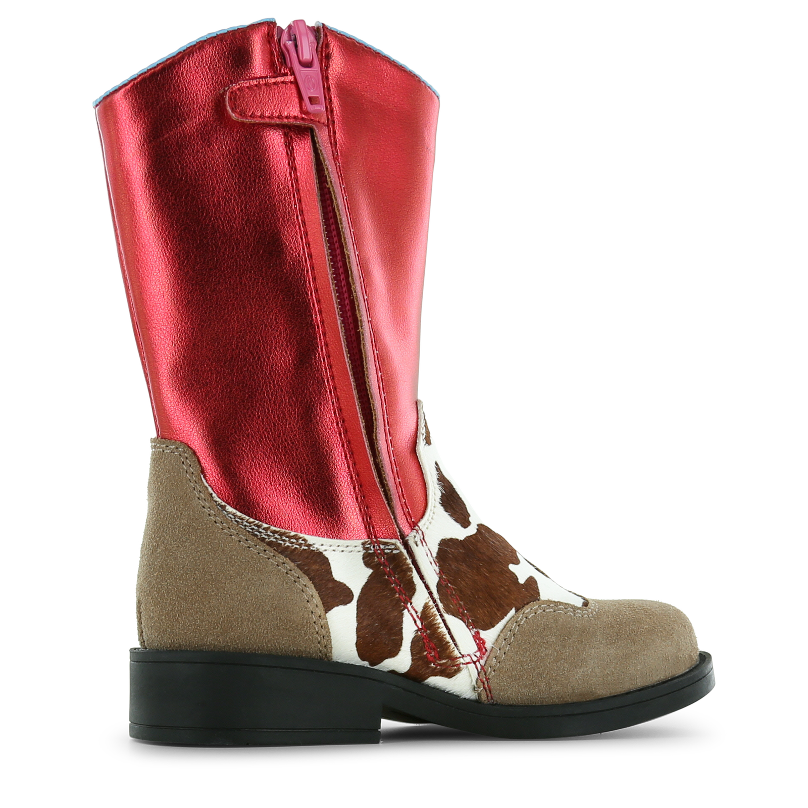 Shoesme rote Westernstiefel mit Aufdruck