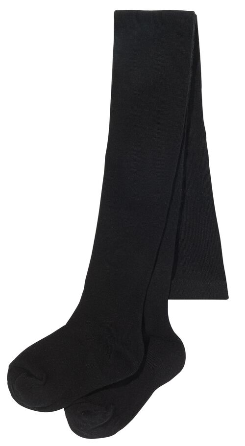 2 paires de collants épais enfant avec coton noir