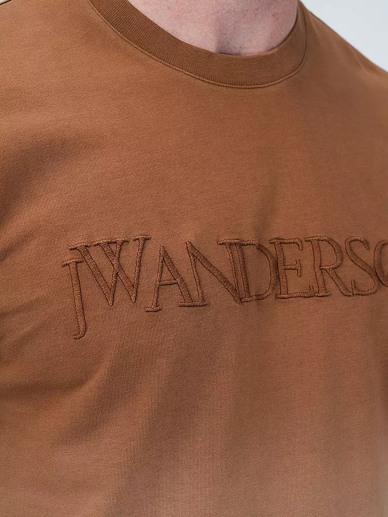JW ANDERSON T-Shirt LOGO GRADIENT TEE braun