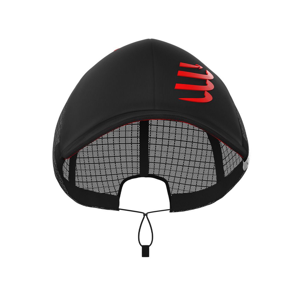 Compressport RACING TRUCKER - Casquette black/red