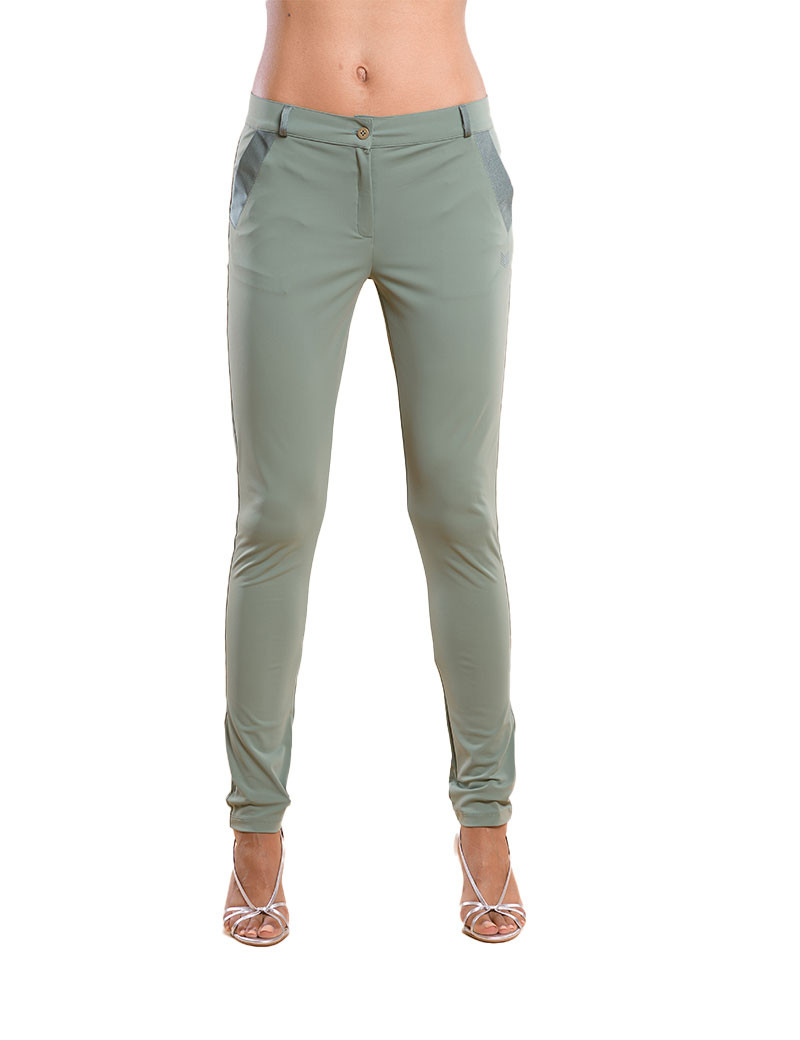 HBT BASICS SOFT - CHRISTINA PANTALON KAKI SAUGE
