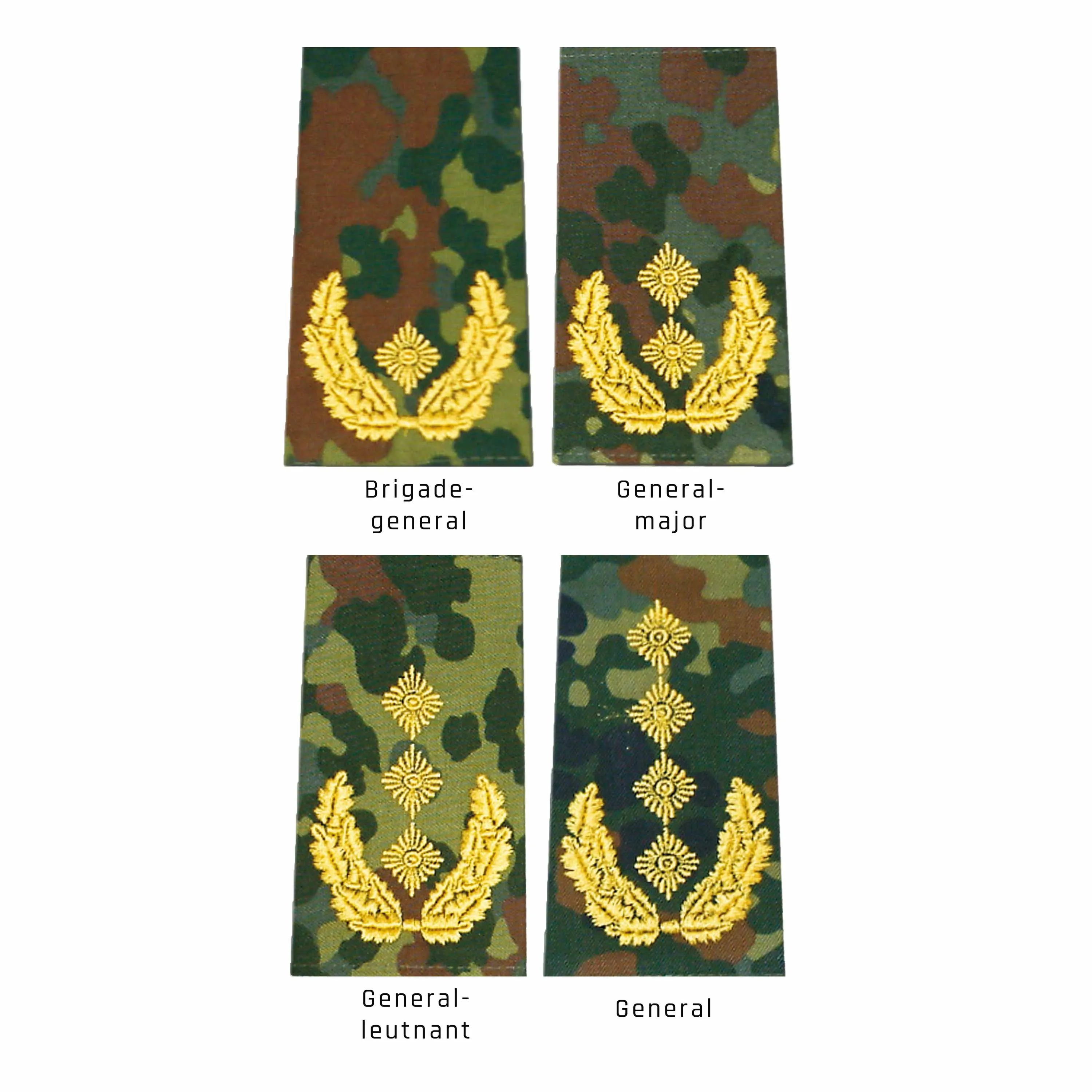 Unbekannt -  BW Rangabzeichen Heer Klett Flecktarn