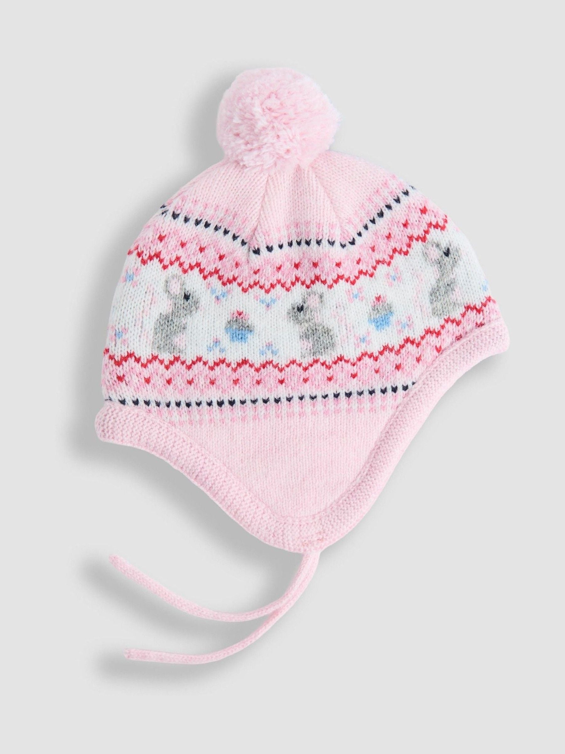 Roze muis - JoJo Maman Bébé - Fairisle-muts