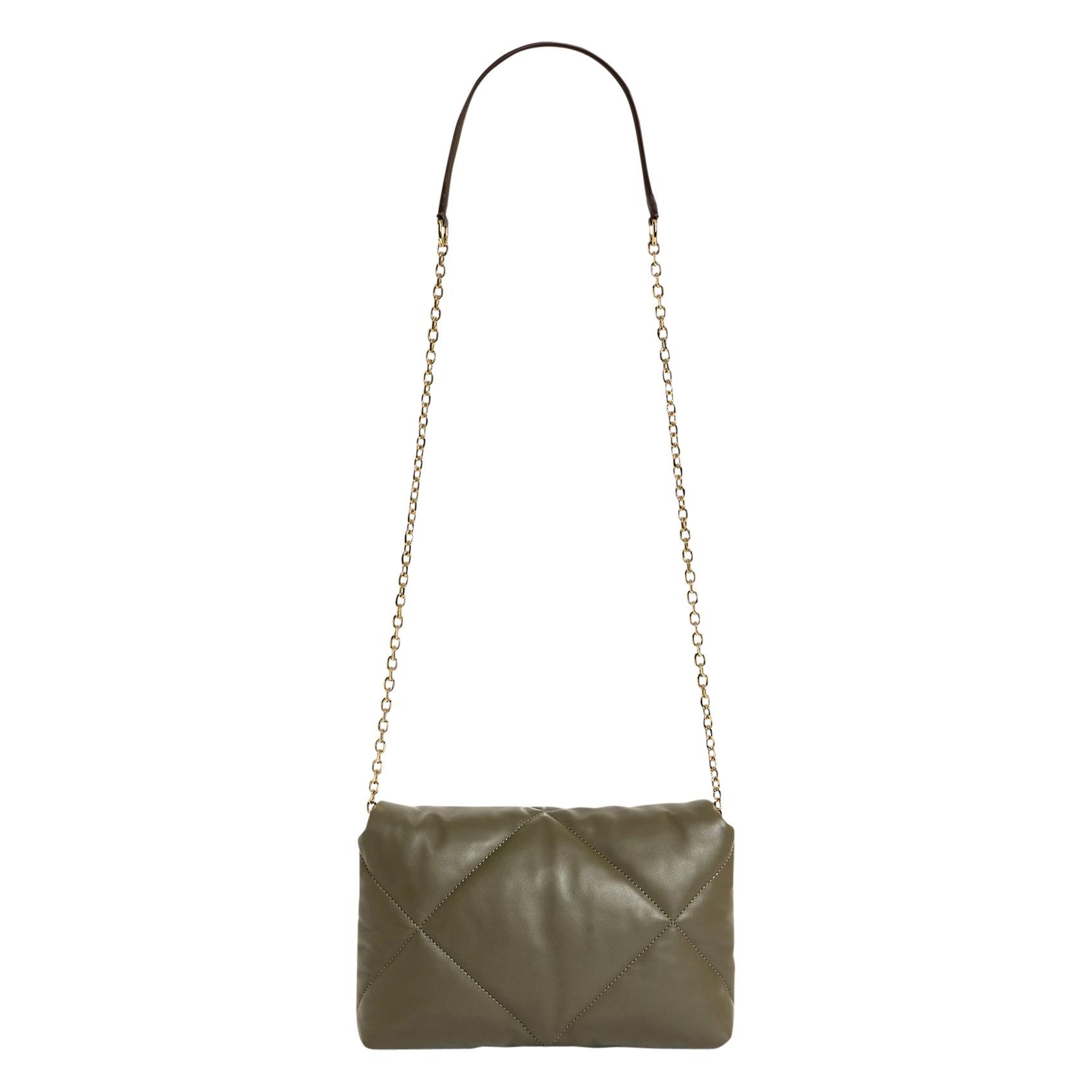 LE FANNY - Sac bandoulière matelassé en cuir | Vert