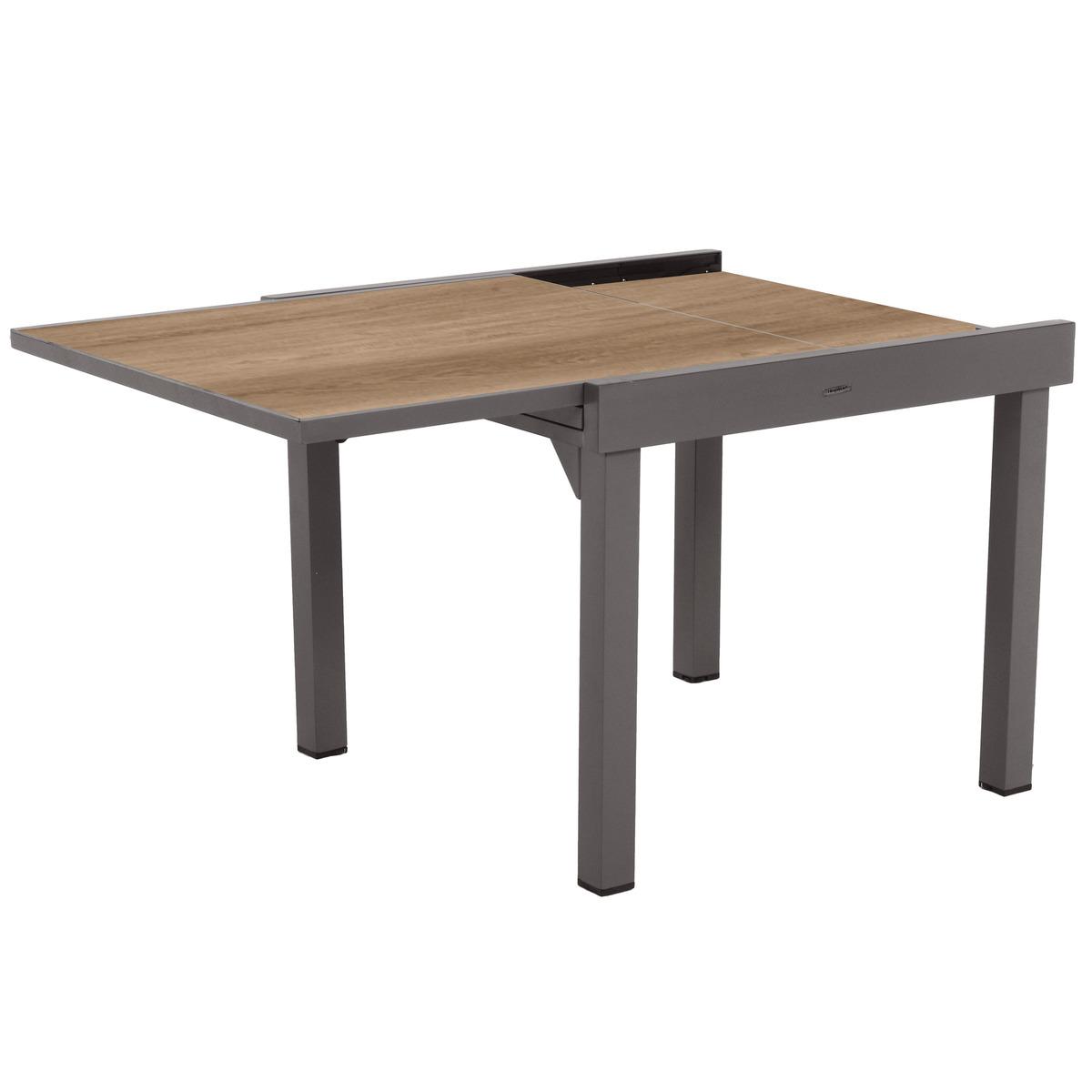 TABLE PIAZZA EXTENSIBLE ALUMINIUM HOUBLON 8 PLACES