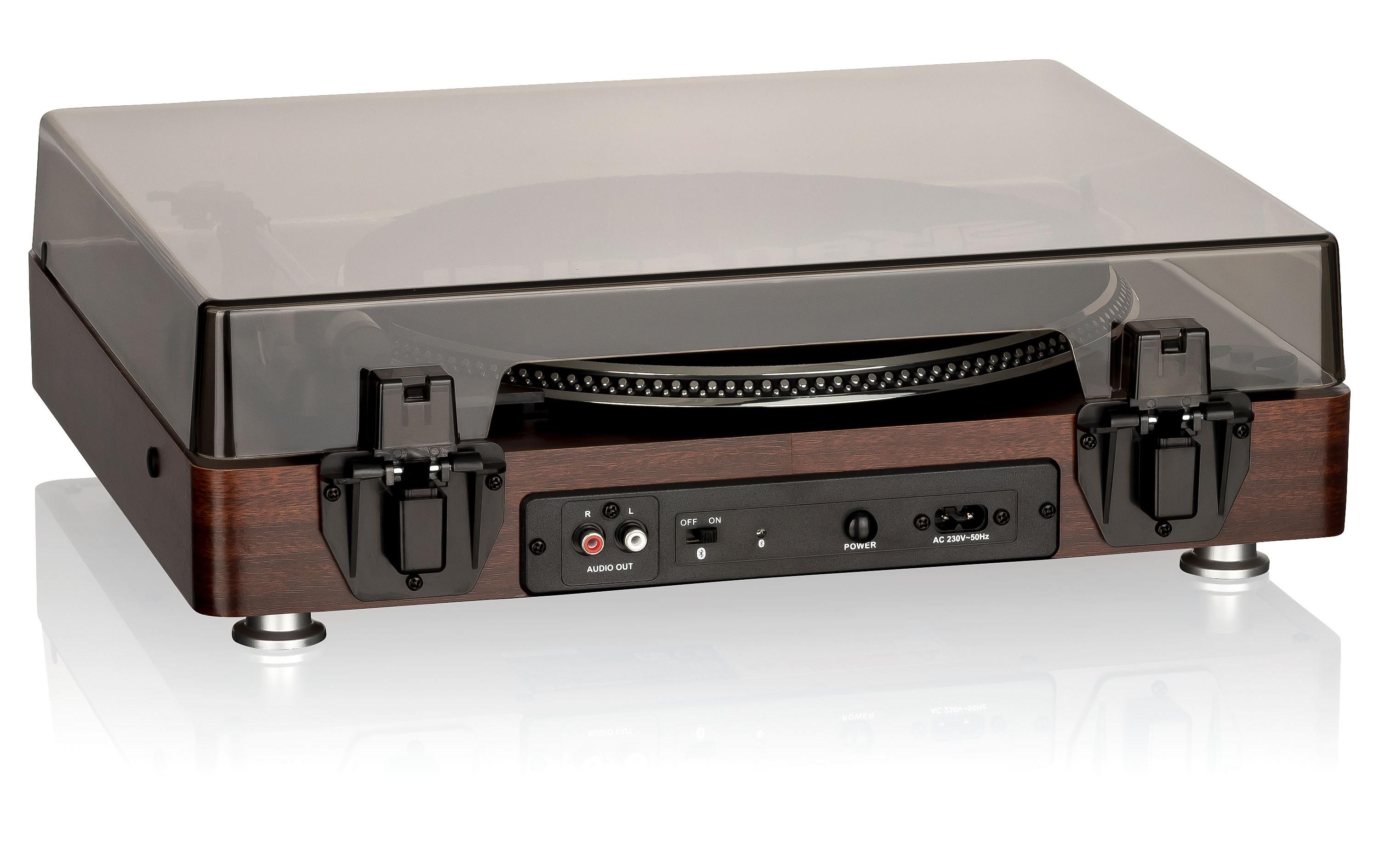 Plattenspieler mit Bluetooth TT-385BT-T Braun<br>Plattenspieler Vintage Style 33, 45 oder 78,U/min., Riemenantrieb, Bluetooth, Pre-Amplified LINE OUT