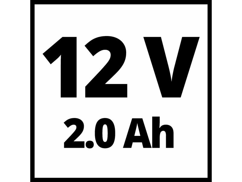 Einhell Akku-Bohrschrauber TE-CD 12/1 Li 2.0 Ah Kit Kompakter 12 Volt-Akku-Schrauber mit Lithium-Ionen-Technologie
