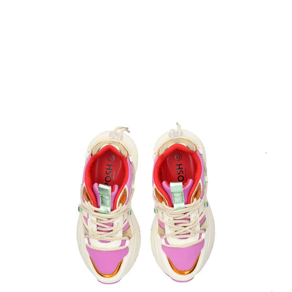 POSH by Poelman Madeechunky sneakers roze/wit