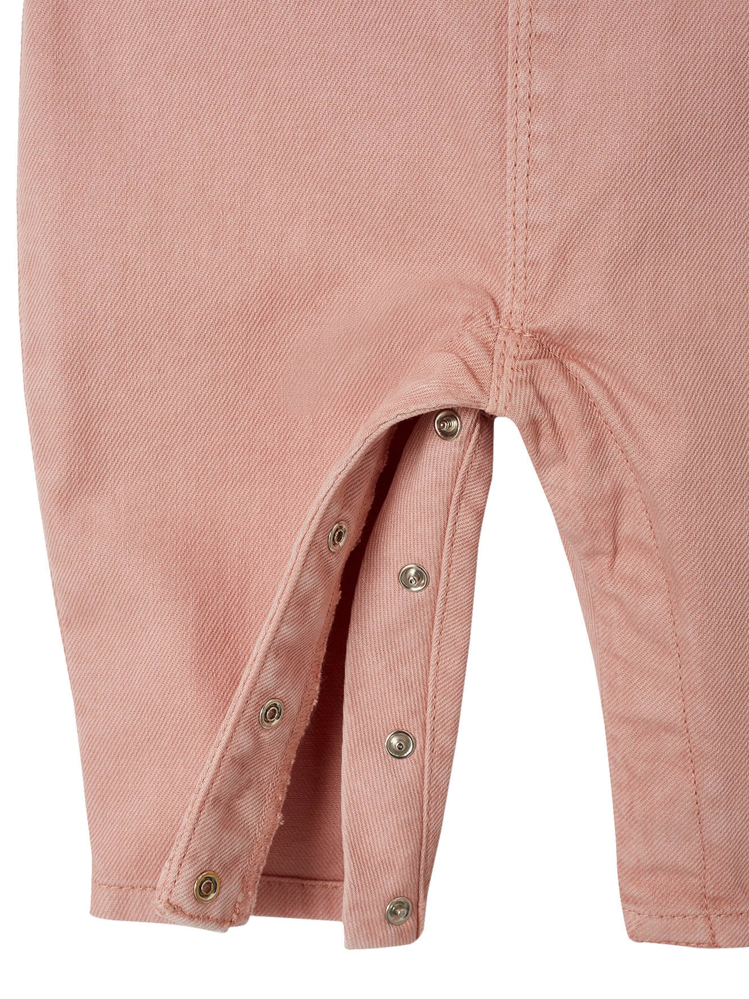 Vertbaudet Baby Latzhose mit Volants pudrig rosa