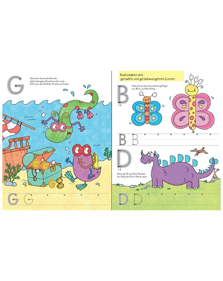 Mein Wisch-und-weg-Buch, Großbuchstaben