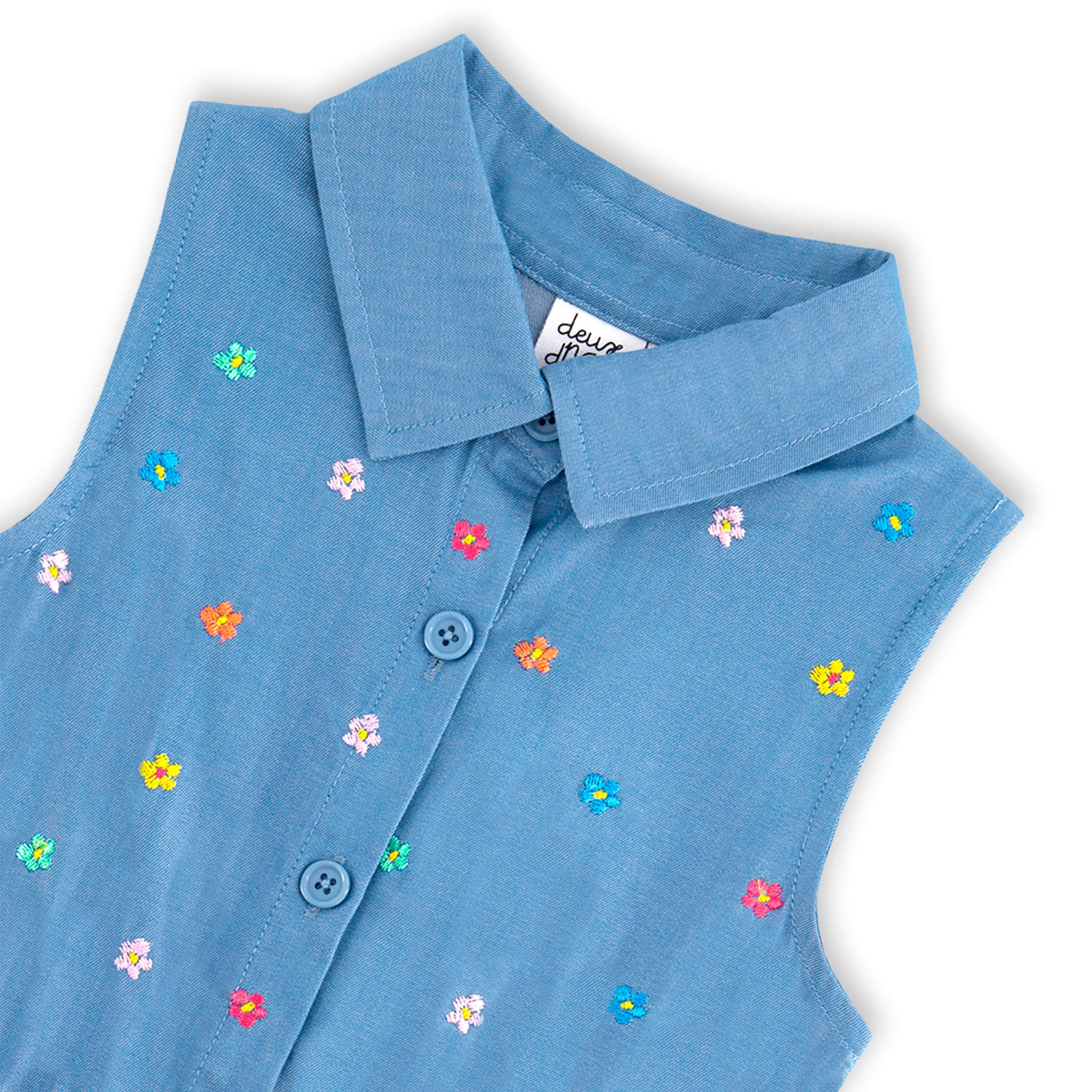 Deux par Deux Robe Chambray Papillon 3-6ans