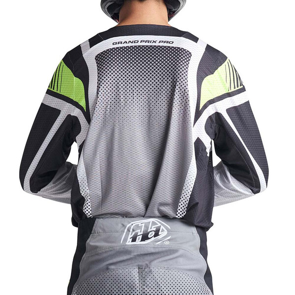 Troy Lee Designs - Maillot GP Pro Air Bands Noir / Gris / Vert fluo