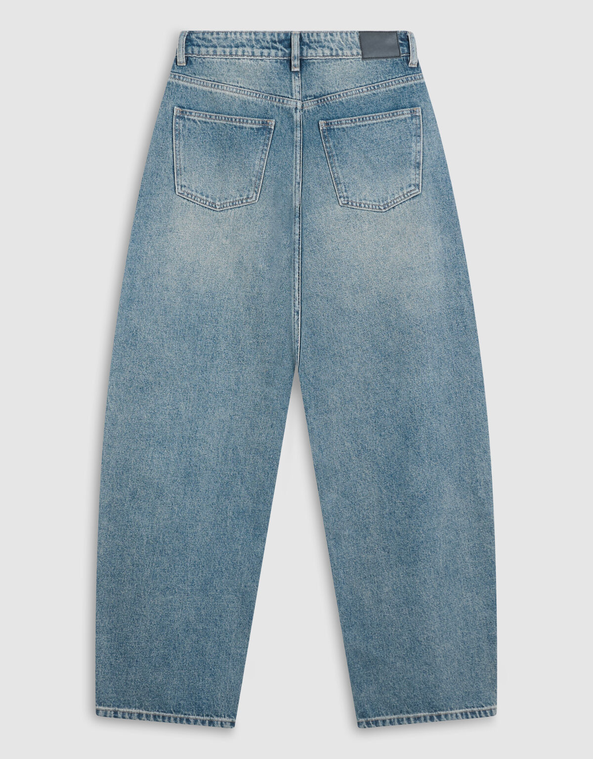 Baggy Fit Tinted Jeans Donkerblauw