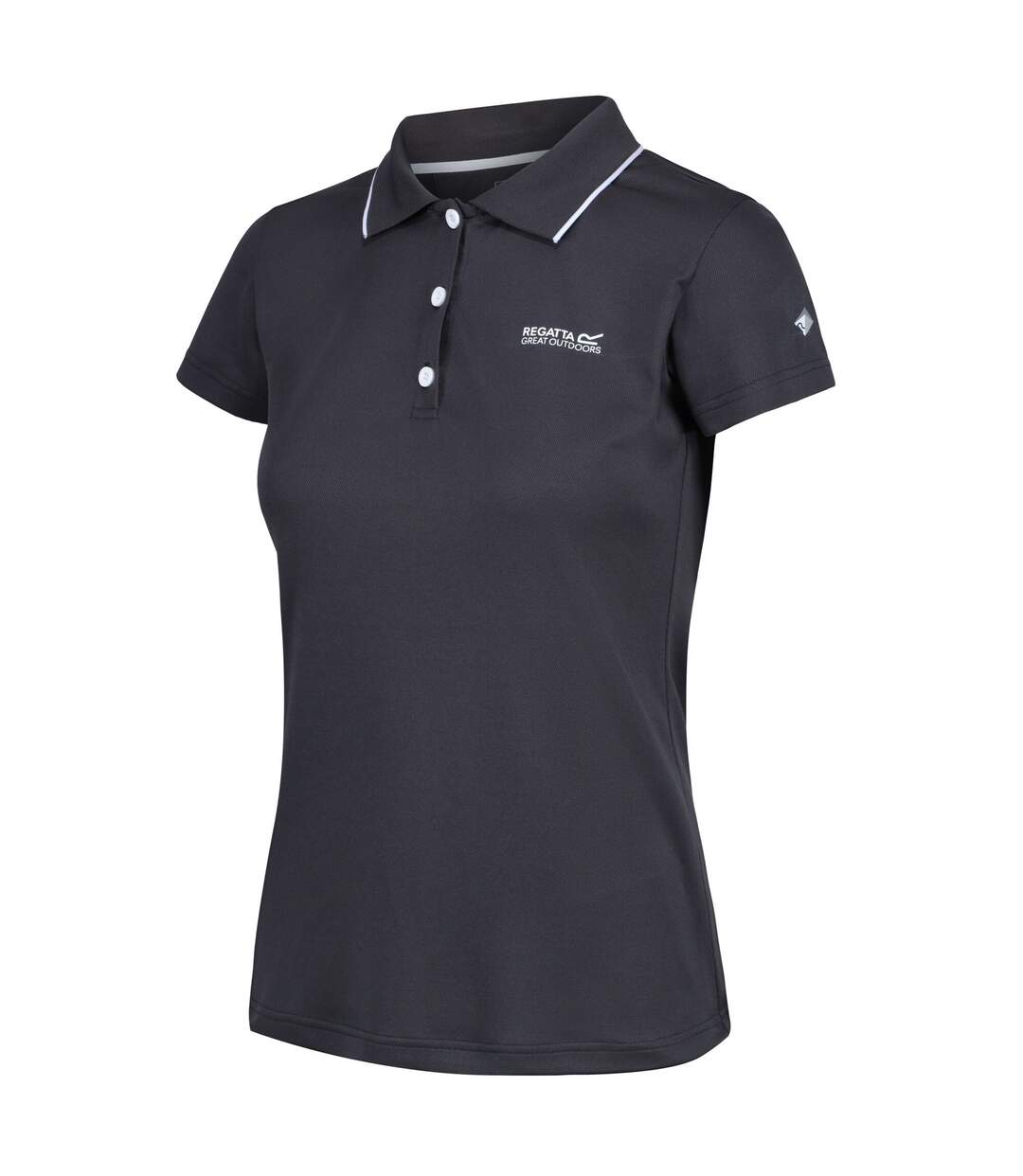 Regatta - Polo manches courtes MAVERICK - Femme (Gris foncé) - UTRG4979
