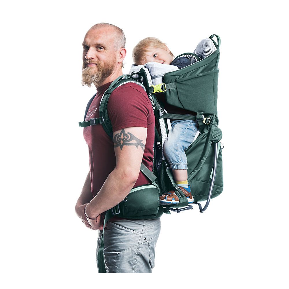 Deuter KID COMFORT 14L - Porte-bébé + Pare-soleil forest
