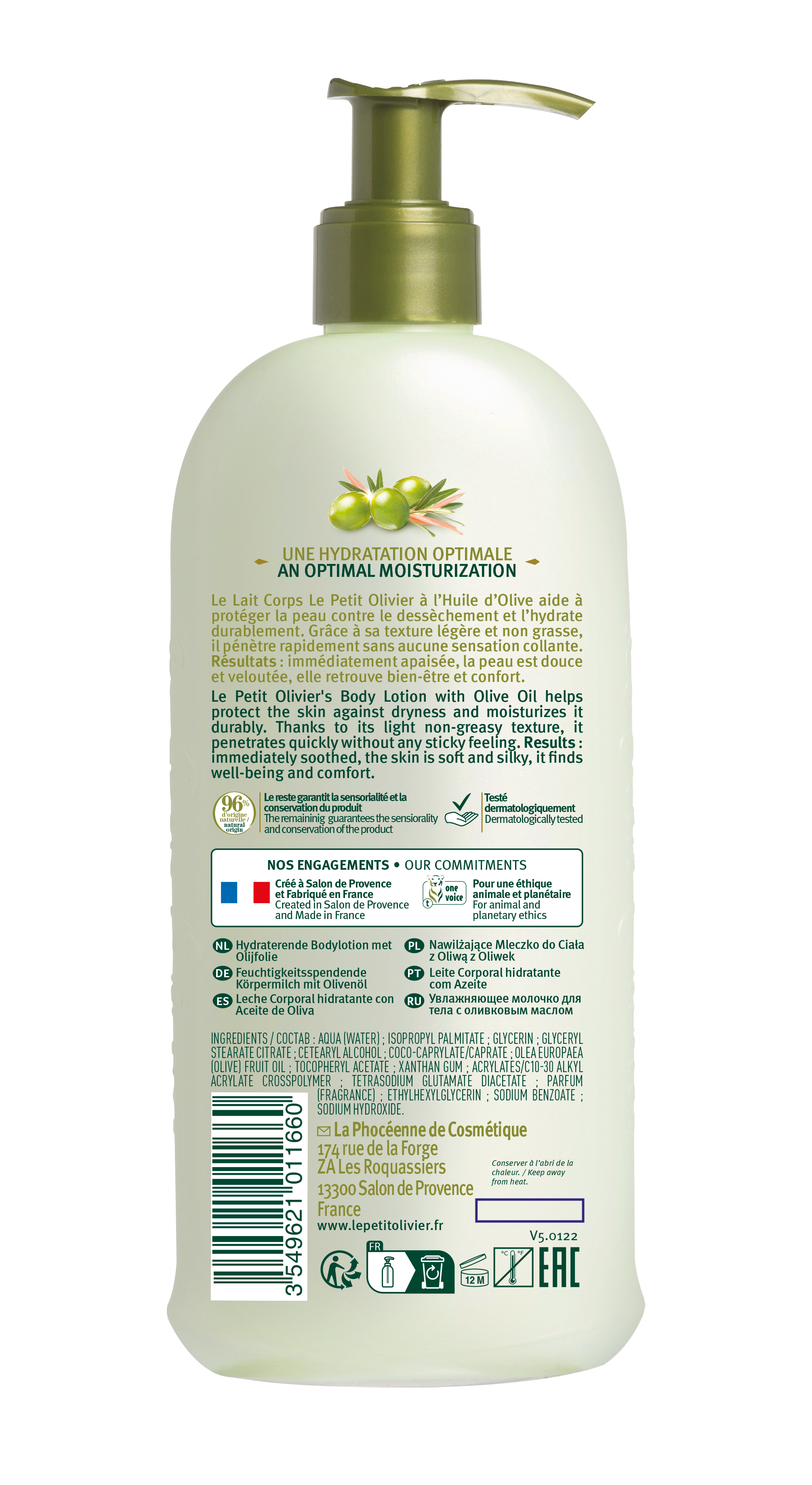 LE PETIT OLIVIER Körpermilch<br>250 ml, Milch, Feuchtigkeit