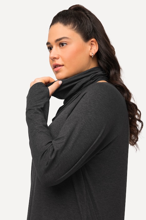 Sweater, Loop, Rundhals, Langarm, extraweich, Daumenloch