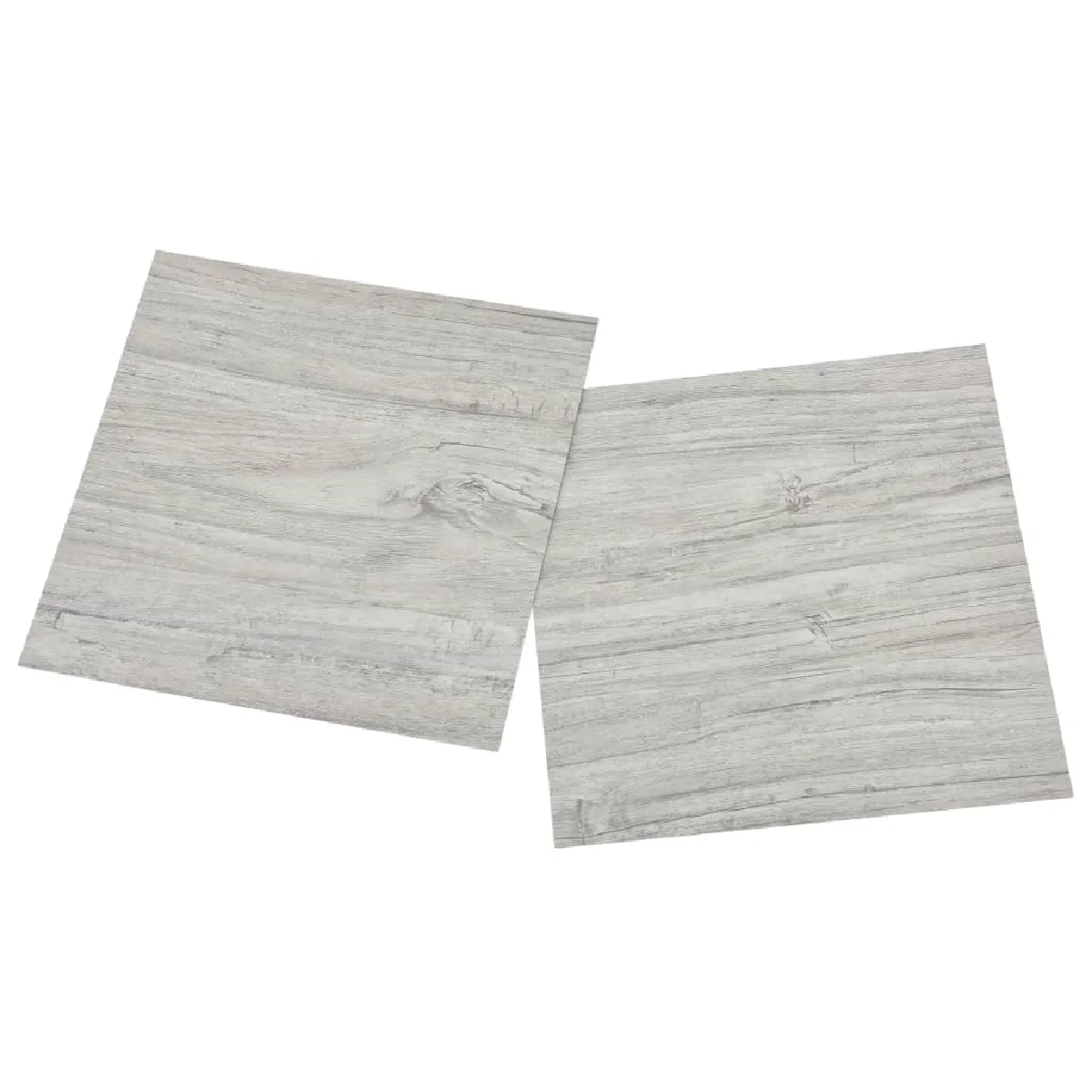 vidaXL Dalles de plancher autoadhésives - Gris clair