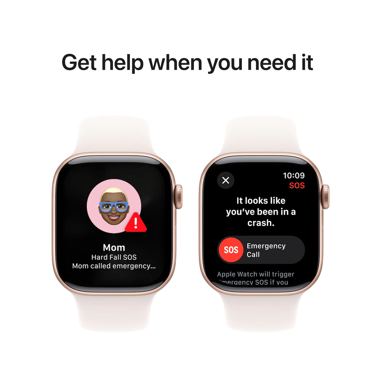 Apple Watch S10 46mm GPS (Rosegull/Svak Rosa Sport Band) S/M