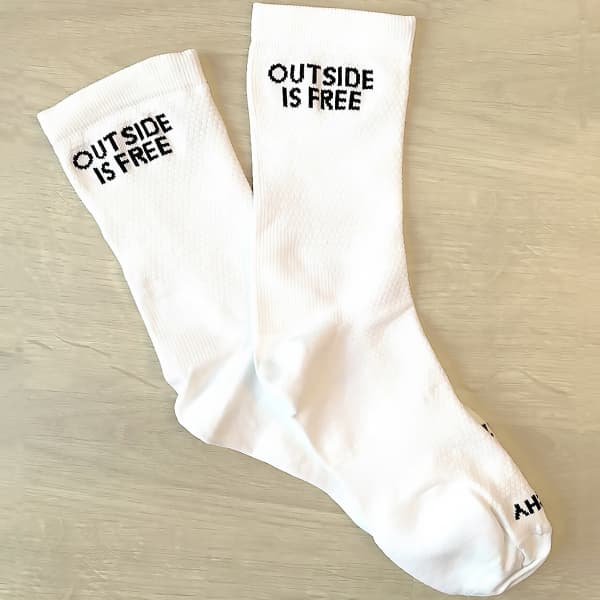 Chaussette vélo MATCHY CYCLING SOCK WHITE