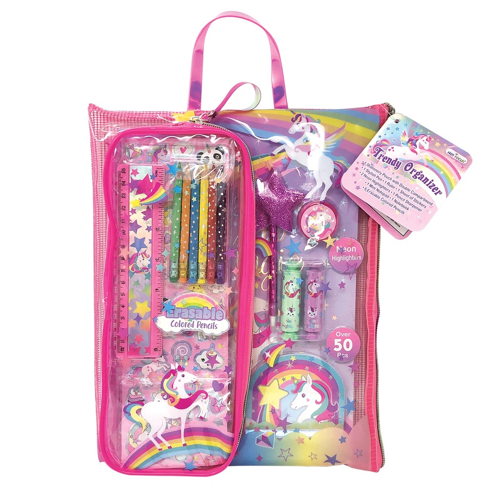 Trendiges Einhorn-Organizer-Set