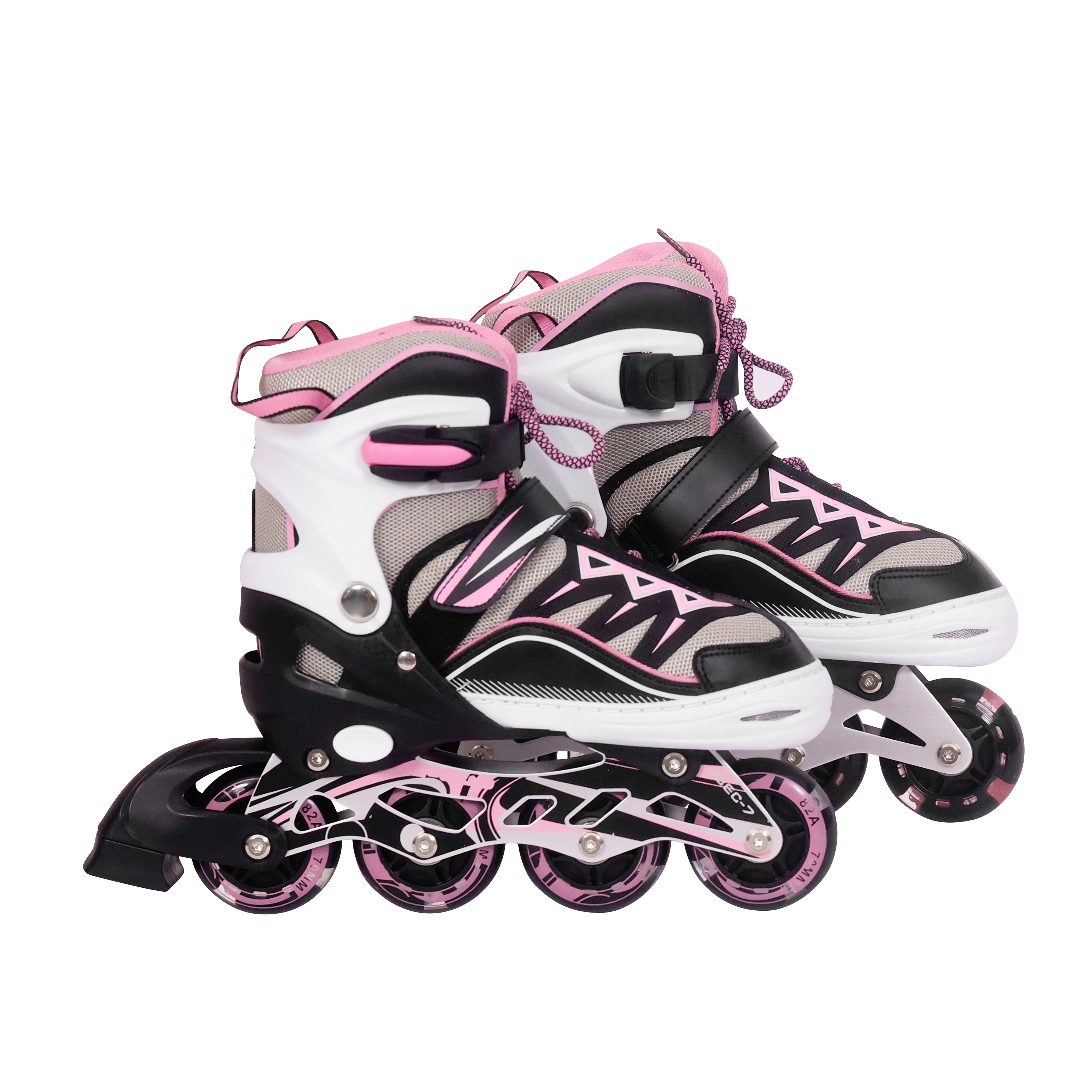 LED Inlineskates Grösse 39 - 43 verstellbar pink