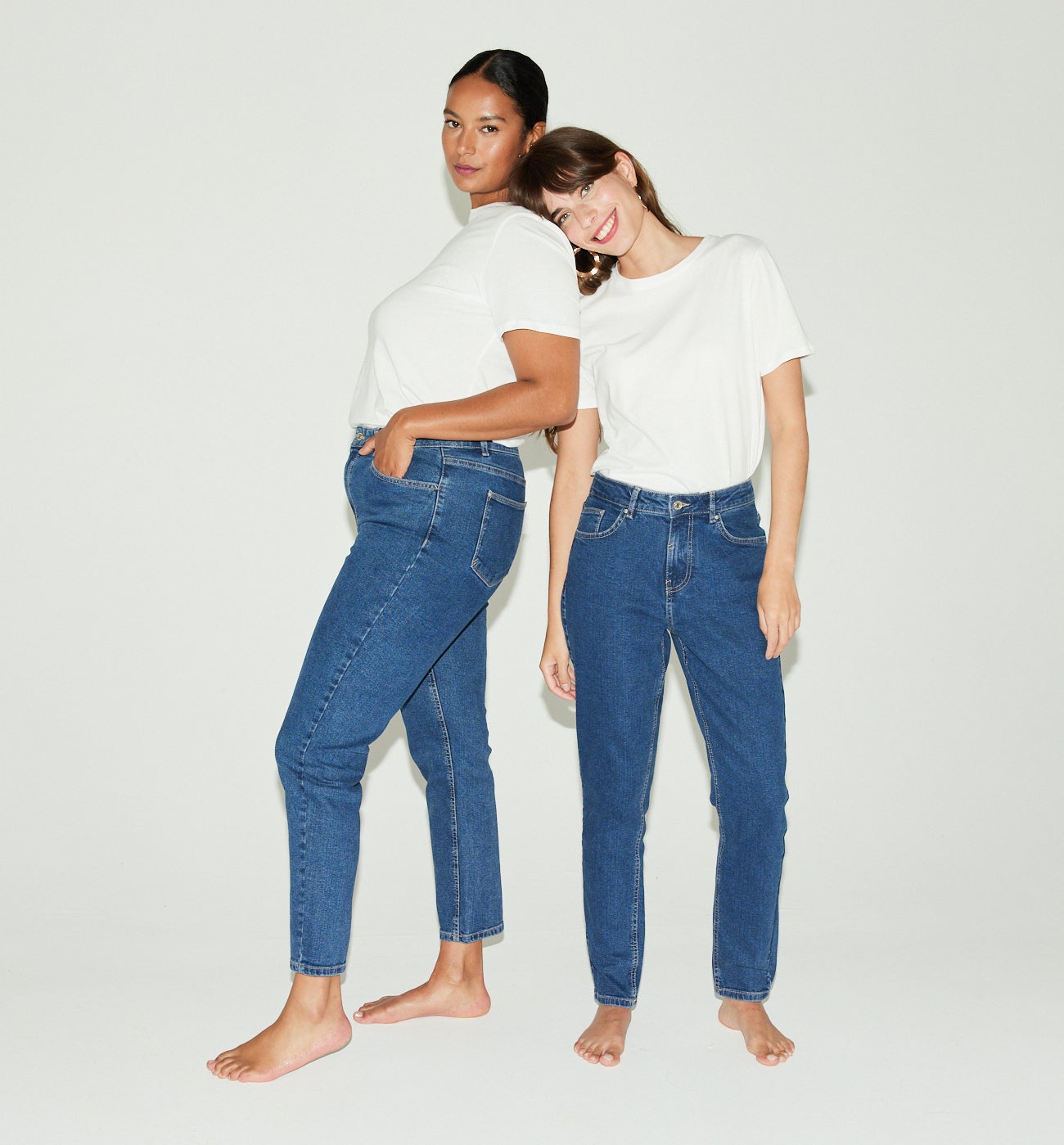 Jean mom taille haute MARCEL - Jean brut