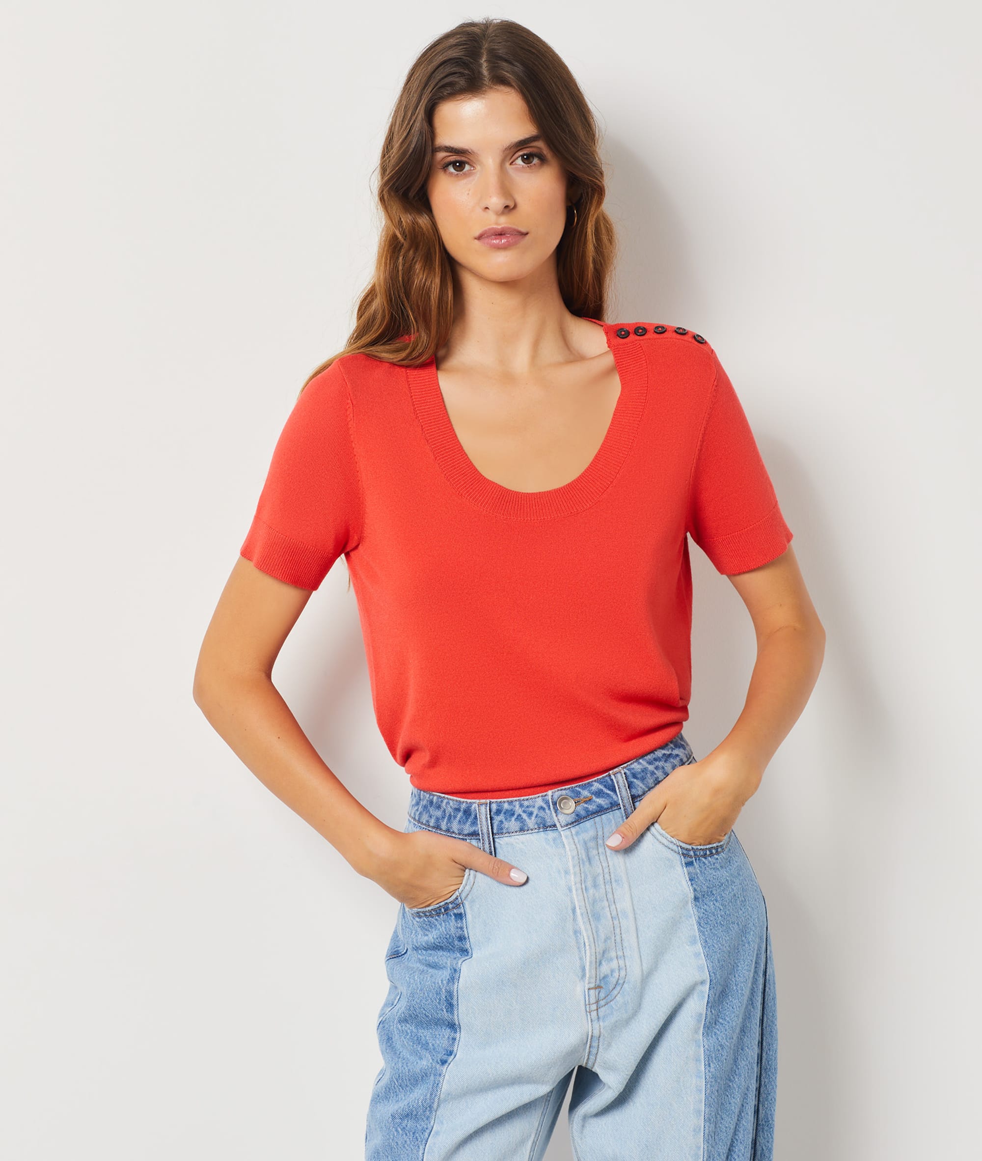 Pull manches courtes