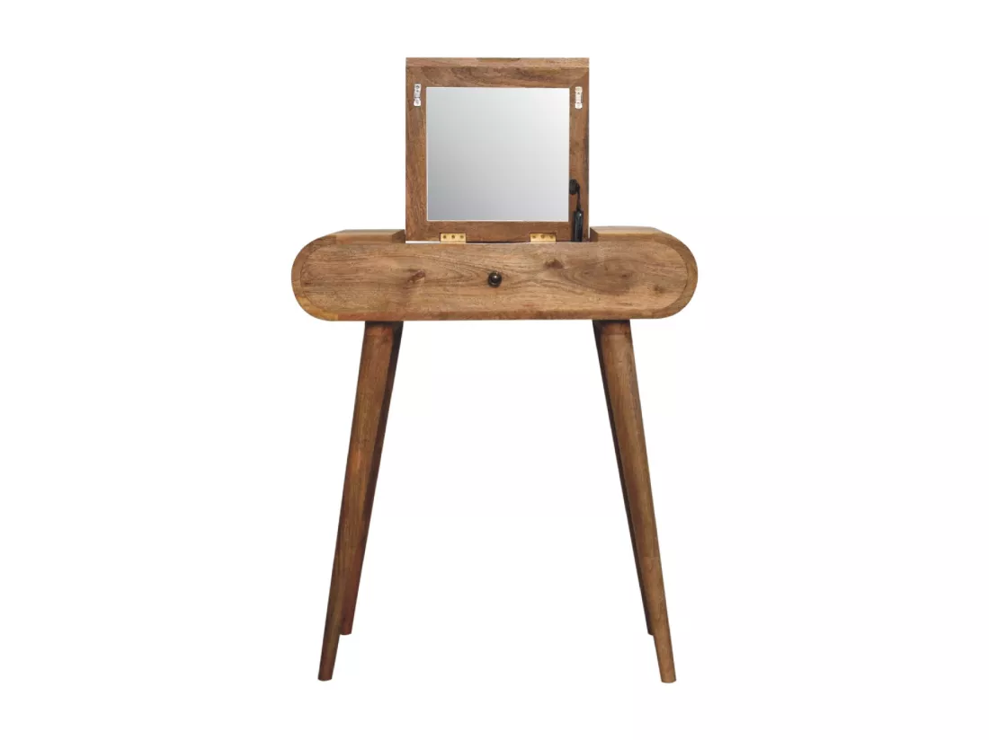 Table de maquillage Mini Oak-ish Ronde