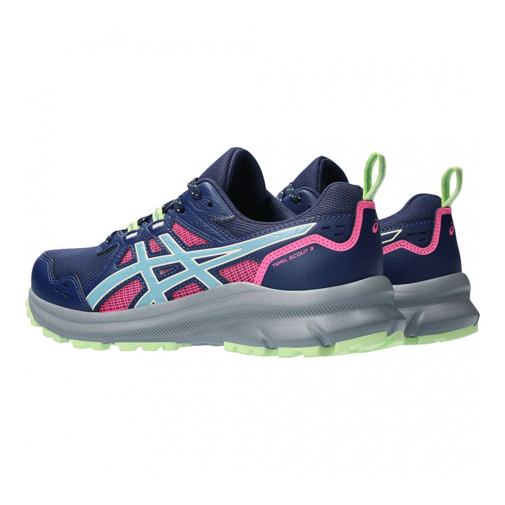 Asics TRAIL SCOUT 3 - Chaussures trail Femme deep ocean/gris blue