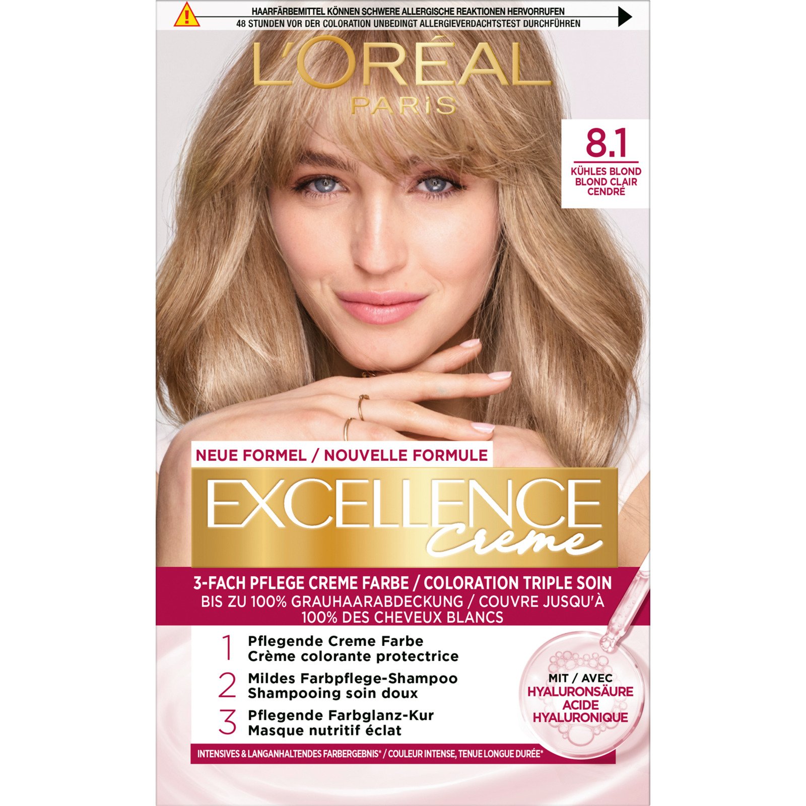 L'Oréal Coloration Excellence Helles Aschblond 8.1