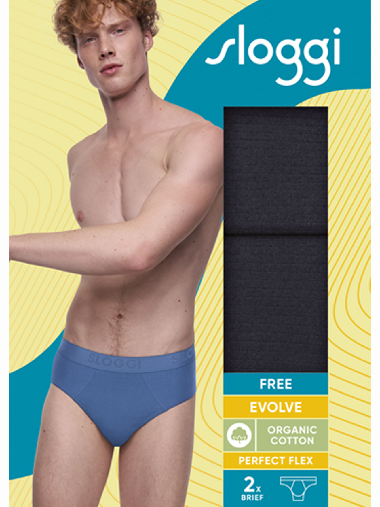 Lot de 2 slips FREE Evolve Brief