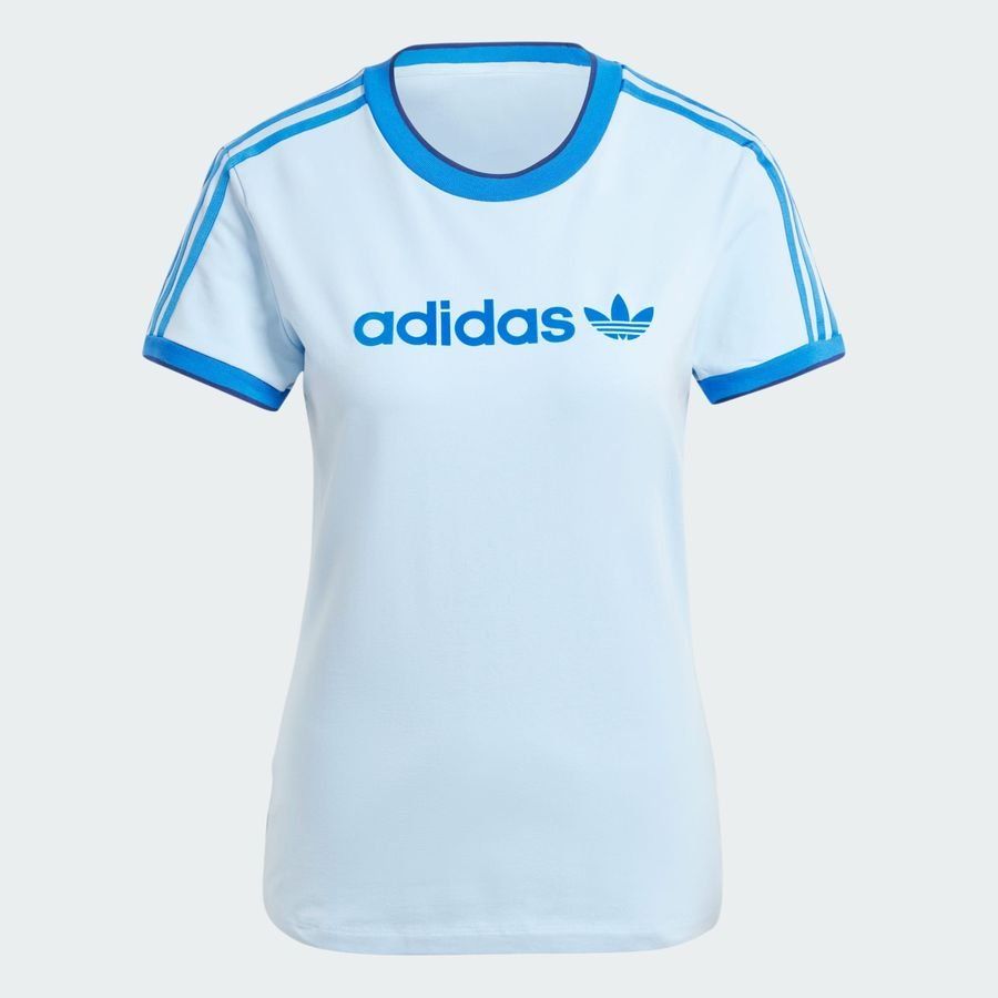 Adidas Original T-shirt 3 bandes coupe slim badge graphique