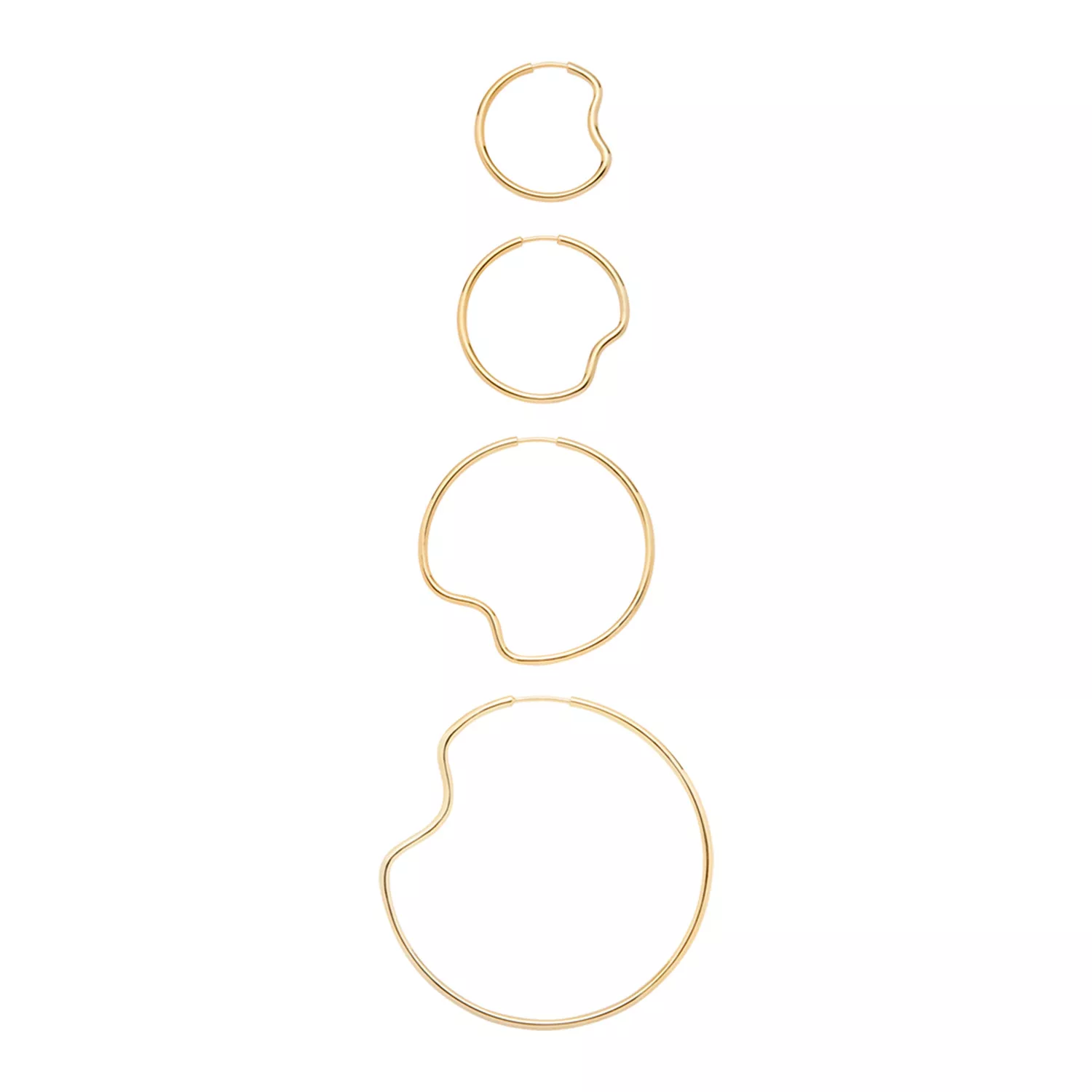 Maria Black Copenhagen 50 Ørering Single 18 kt. Forgyldt Sølv 101032YG-50