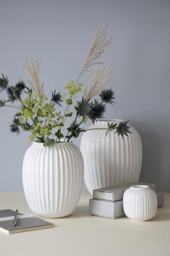 Kähler Hammershøi vase 20 cm. Hvid