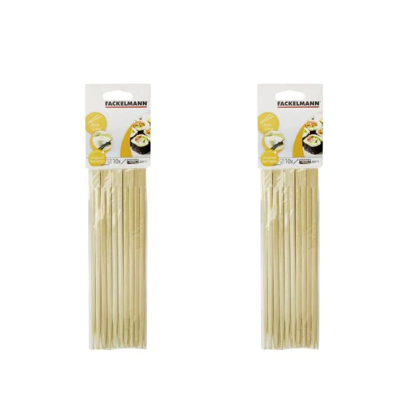2 lots de 10 baguettes en bambou Asia Line Fackelmann