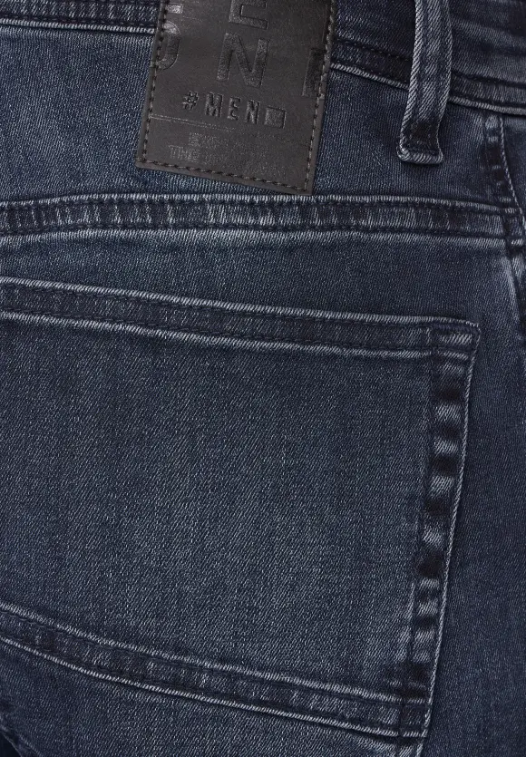 Dunkelblaue Slim Fit Jeans - blue overdyed black