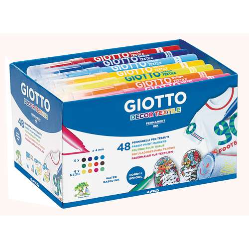 GIOTTO Decor Stoffmalstifte Schulbox