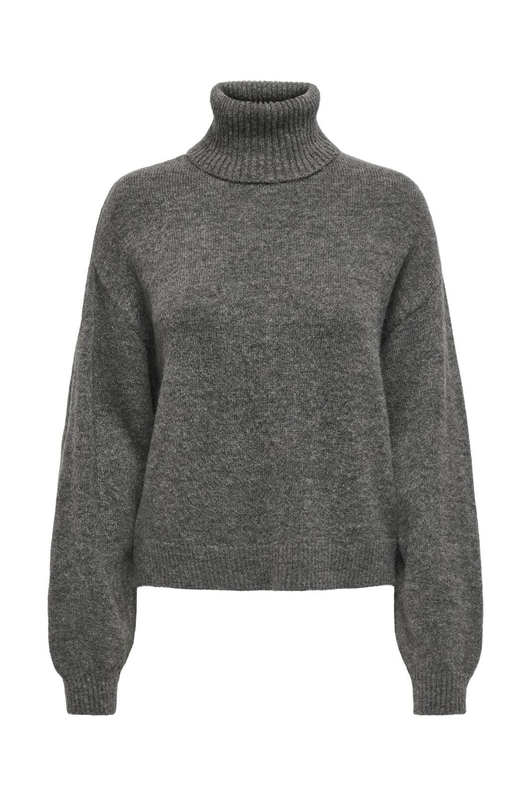 JDY JDYletty L/S Roll Neck Pullover Knt 4694817 dark grey melange