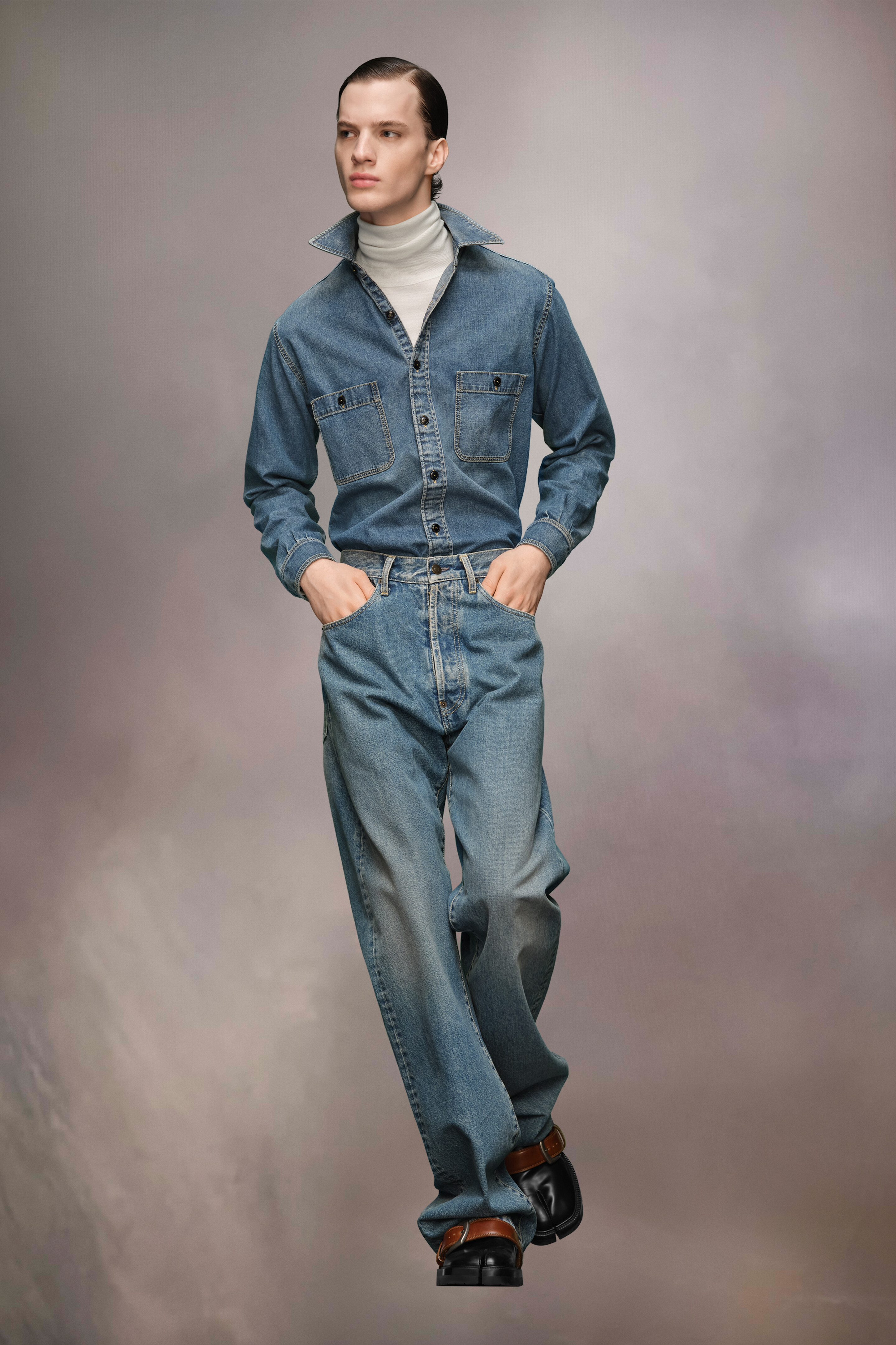Chemise en denim