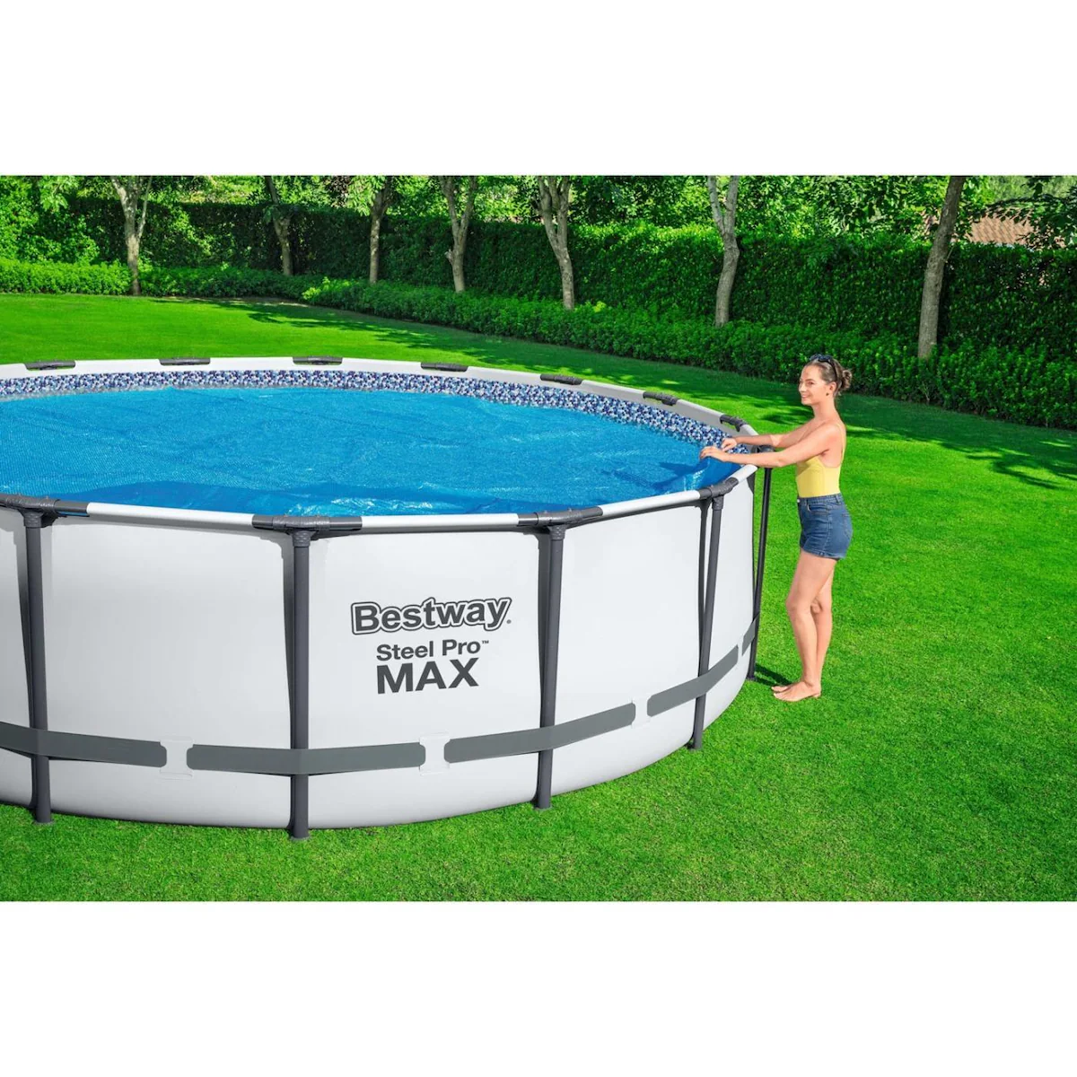 Bestway Flowclear solcellebasert bassengovertrekk 4,17 m