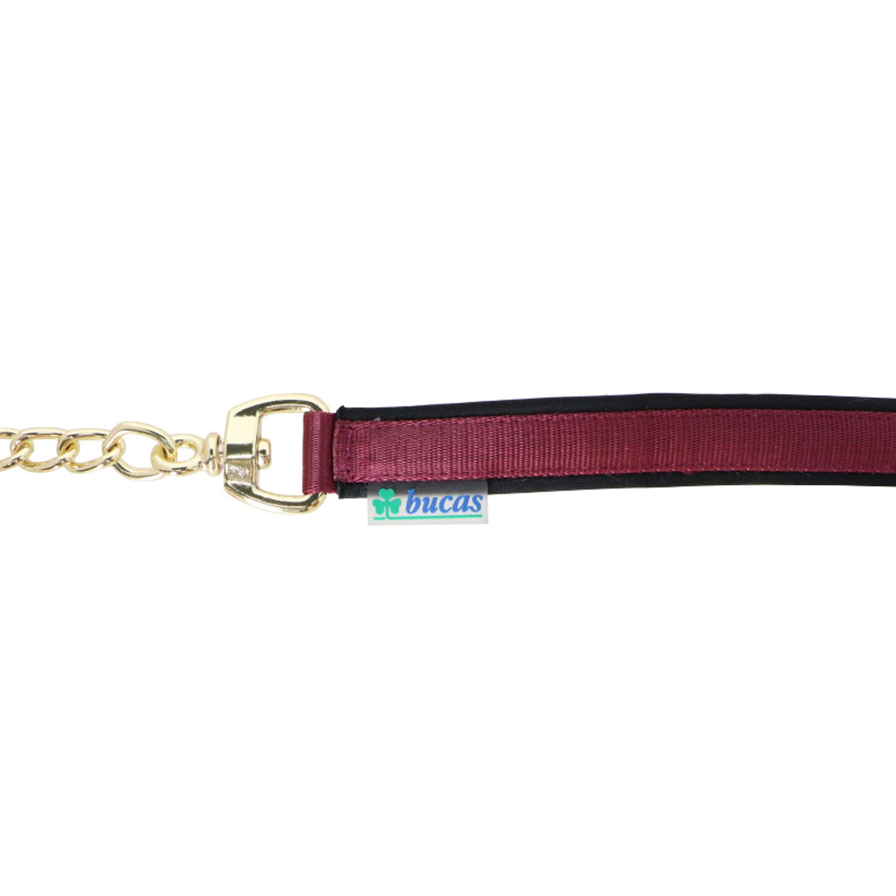 Bucas Hengstenketting Show-Line Burgundy/Zwart