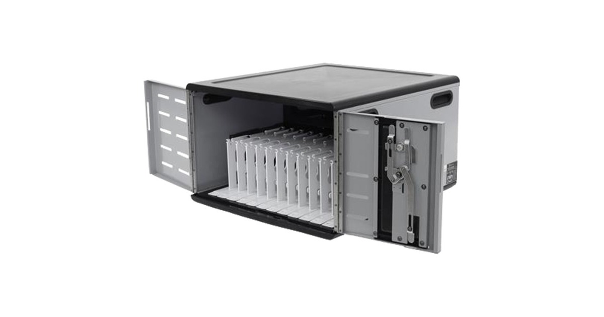 ErgotronZip12 Charging Desktop Cabinet  (Zwart/zilver)
