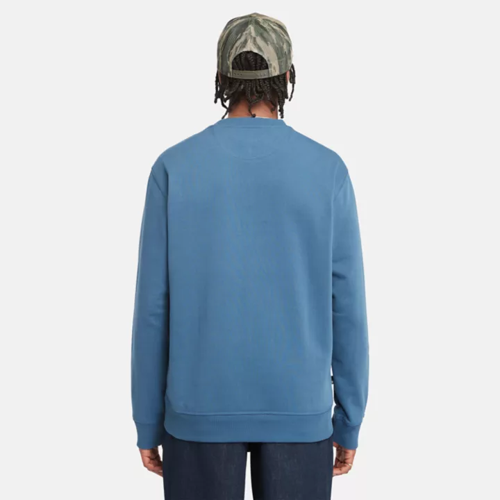 Sweat à col rond et logo Est. 1973 pour homme en bleu