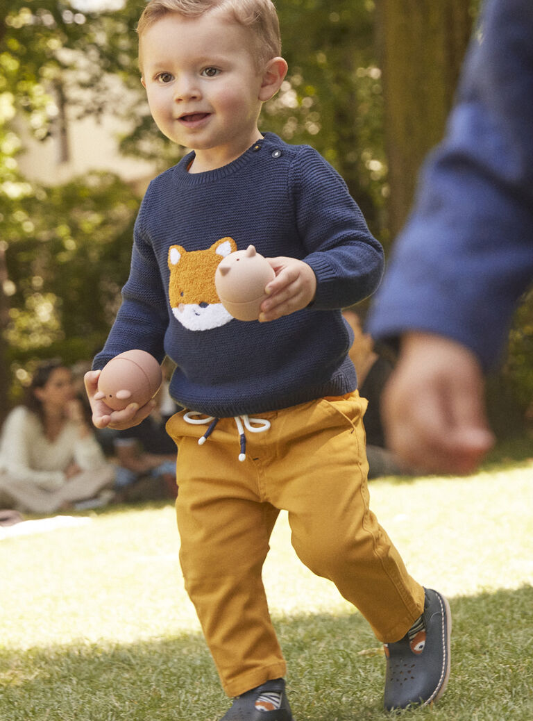 Pantalon jaune en twill