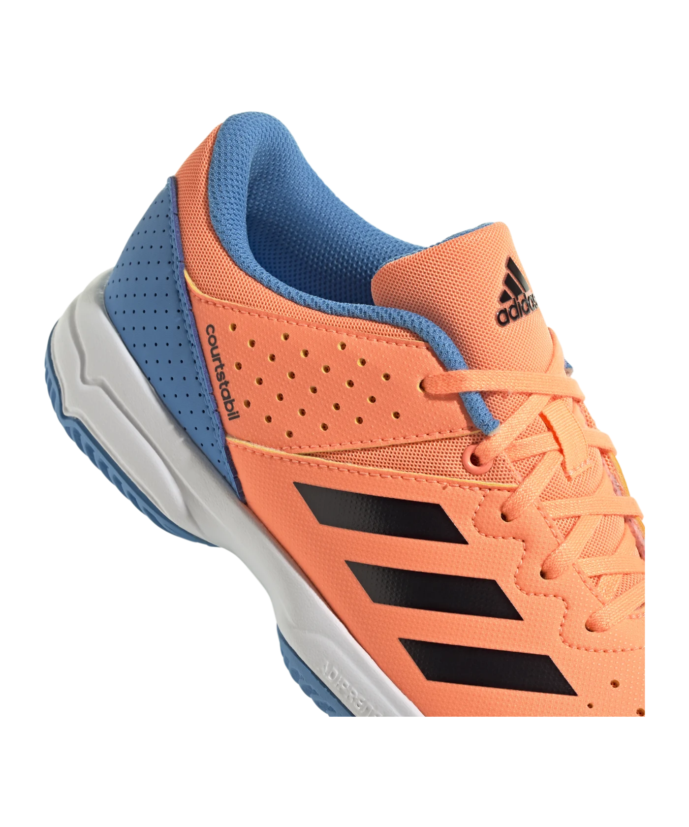 adidas Court Stabil Training Kids Orange Blau